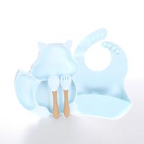 Kit alimentação bebe silicone esquilinho 4 pcs baby style Kit alimentação bebe silicone esquilinho 4 pcs baby style