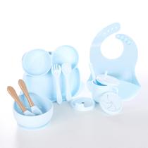 Kit alimentação bebe silicone sapinho 10 pcs