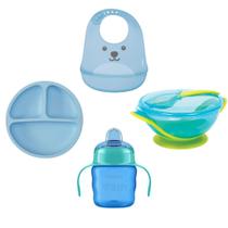 Kit alimentação bebês - pratinho / copo / babador / bowl Kit alimentação bebês - pratinho / copo / babador / bowl