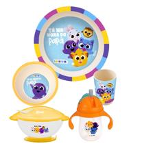 Kit Alimentação Bolofofos 3 Peças Bowl Talher De Silicone e Copo 360ml Com Alça Prático e Seguro Para Crianças Zoop Kit Alimentação Bolofofos 3 Peças Bowl Talher De Silicone e Copo 360ml Com Alça Prático e Seguro Para Crianças Zoop