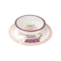 Kit Alimentação Clingo Luke Prato e Tigela Infantil Milky