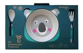 Kit Alimentação Eco Fibra De Bambu Coala - Girotondo Kit Alimentação Eco Fibra De Bambu Coala - Girotondo