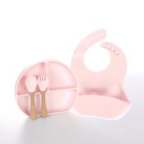 Kit alimentação em silicone 4 pcs baby style - Tapuzim Kit alimentação em silicone 4 pcs baby style - Tapuzim