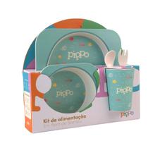 Kit Alimentação Fibra de Bambu 5 Peças Pippo Kit Alimentação Fibra de Bambu 5 Peças Pippo