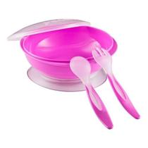 Kit Alimentação Infantil Bebê Ventosa Talheres Menino Menina - Pituca