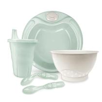 Kit Alimentação Infantil Bowl Pratinho Copo Talher Adoleta - Adoleta