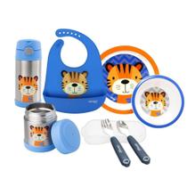 Kit Alimentação Infantil Completo Tigre com Térmicos