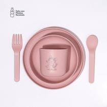 Kit Alimentação Infantil Lia Petit Piá 5 Peças Prato Talher Kit Alimentação Infantil Lia Petit Piá 5 Peças Prato Talher