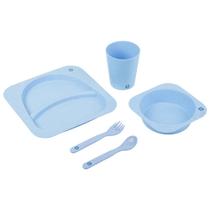 Kit Alimentação Infantil Pimpolho 5 Peças Fibra De Trigo