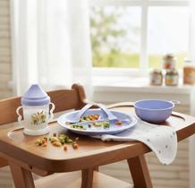 Kit Alimentação Infantil Prato Com Divisórias Para Papinha Bebê Pratinho Jogo C/ 5 Pçs Alimentação Colher Garfo Prato Garrafa E Tigela Cor Azul Kit Alimentação Infantil Prato Com Divisórias Para Papinha Bebê Pratinho Jogo C/ 5 Pçs Alimentação Colher Garfo Prato Garrafa E Tigela Cor Azul