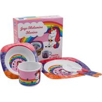 Kit Alimentacao Menina Prato BOWL Caneca Talhe