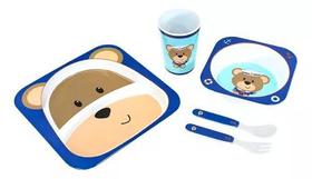 Kit Alimentacao Para Bebe 5 Pecas Turminha Animal Unik