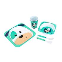 Kit Alimentacao Para Bebe 5 Pecas Turminha Animal Unik