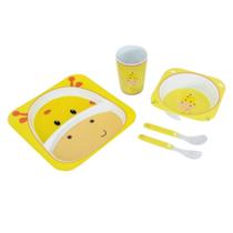 Kit Alimentacao Para Bebe 5 Pecas Turminha Animal Unik