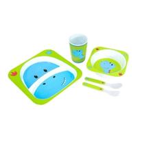 Kit alimentacao para bebes 5 pecas dino lex - turminha animal