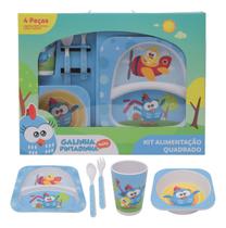 Kit Alimentação Pratinho Infantil Prato Galinha Pintadinha