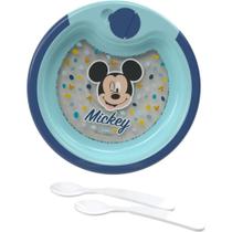 Kit Alimentacao Prato Termico C/TALHER Mickey