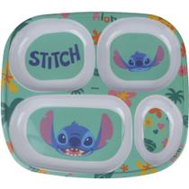 Kit Alimentação STITCH Prato com Divisórias em Melamina