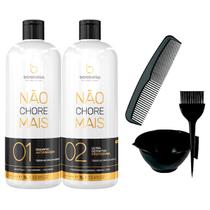 Kit Alisamento Borabella Não Chore Mais 2x1L +Cumbuca/Pente Kit Alisamento Borabella Não Chore Mais 2x1L +Cumbuca/Pente