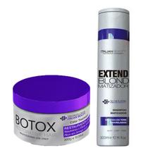 Kit Alisamento Italian Beauty Extend Blond Selagem Loiras Kit Alisamento Italian Beauty Extend Blond Selagem Loiras