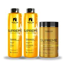 Kit Alisamento Shampoo, reconstrutor e banho verniz Supreme