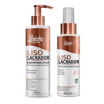 Kit Alisante Liso Lacrador Selagem 300g e Fluido Capilar Termoativado Leave-In 120ml Belofio Kit Alisante Liso Lacrador Selagem 300g e Fluido Capilar Termoativado Leave-In 120ml Belofio