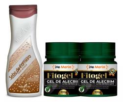 Kit Alivia Dor e Tensão Muscular: Gel Sebo de Carneiro + 2 Gel de Alecrim Ultra Refrescante Fitogel