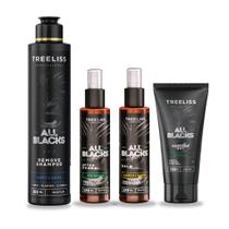Kit all black masculino barba e cabelo 700gk treeliss Kit all black masculino barba e cabelo 700gk treeliss