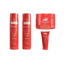 Kit All In One Shampoo+Cond +Creme De Tratamento +Defrizante