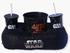 Kit Almofada + Balde Pipoca + 2 Copos Star Wars Licenciado