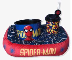 Kit Almofada + Balde Pipoca + Copo Infantil Spider-Man