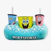 Kit Almofada Balde Pipoca E Copos Bob Esponja - ZonaCriativa Kit Almofada Balde Pipoca E Copos Bob Esponja - ZonaCriativa