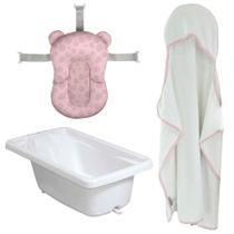 Kit Almofada, Banheira e Toalha de Banho com Capuz Comfort