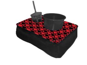 Kit Almofada C/ Porta Pipoca Balde + 1 Copo Estampas Divertidas