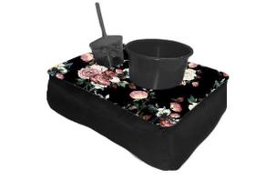 Kit Almofada C/ Porta Pipoca Balde + 1 Copo Estampas Divertidas