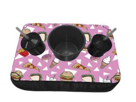 Kit Almofada C/ Porta Pipoca Balde + 2 Copo Criativos Viagens LGBT