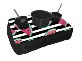 Kit Almofada C/ Porta Pipoca Balde + 2 Copos Desenho Infantil Kids