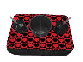 Kit Almofada C/ Porta Pipoca Balde + 2 Copos Estampas Divertidas