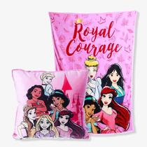 Kit Almofada com Manta Princesas Royal Courage - Disney - Zonacriativa