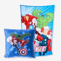 Kit Almofada Com Manta Vingadores Marvel - ZonaCriativa Kit Almofada Com Manta Vingadores Marvel - ZonaCriativa