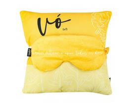 Kit almofada com tapa olhos - cultivar o amor vó - uatt Kit almofada com tapa olhos - cultivar o amor vó - uatt