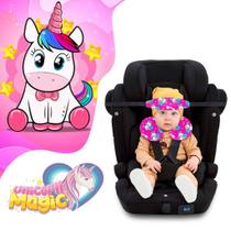 Kit Almofada de pescoço + Faixa Apoio Suporte Cabeça de Bebê Cadeirinha Carro