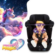 Kit Almofada de pescoço + Faixa Apoio Suporte Cabeça de Bebê Cadeirinha Carro