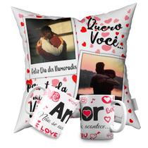 Kit Almofada e Canecas Personalizadas