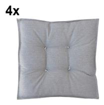 Kit Almofada Futon Twist Liso Cinza 45x45cm 4 Unidades