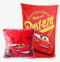 Kit almofada + Manta Disney Pixar Carros licenciado Desenho do Tecido:vermelho Kit almofada + Manta Disney Pixar Carros licenciado Desenho do Tecido:vermelho