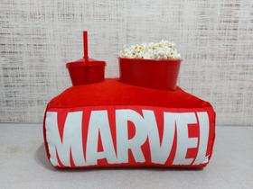 Kit Almofada MARVEL Porta Pipoca Acompanha 1 Copo + 1 Balde Para Pipoca