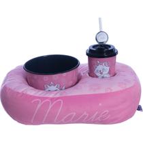 Kit Almofada Pipoca Copo Balde Gata Marie Infantil Menina Cinema Rosa Licenciado