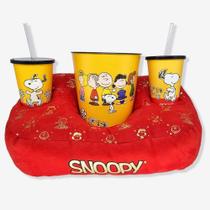 Kit almofada pipoca fibra suede snoopy - ZONA CRIATIVA