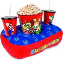 Kit Almofada Pipoca Fibra Suede Super Mario Kit Almofada Pipoca Fibra Suede Super Mario